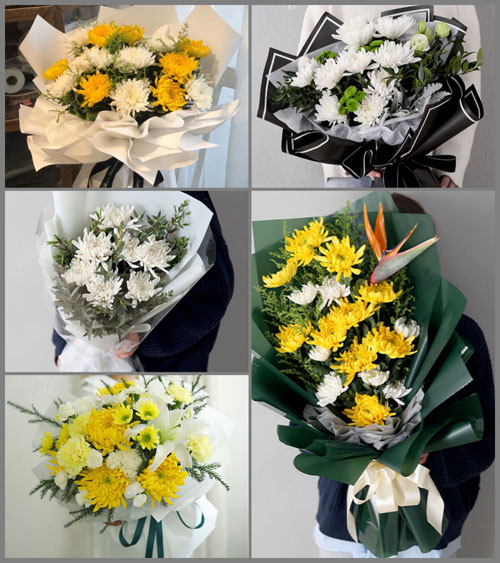 江苏南京雨花台区板桥街道白事花束代送